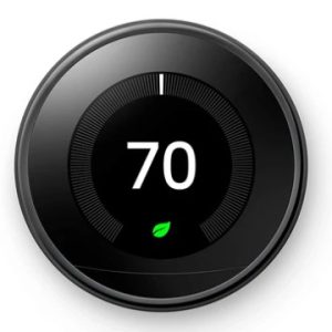 CERTIFIED RENEWED GOOGLE NEST LEARNING THERMOSTAT 3RD GEN BLACK 90 DAY COMPUTERLAND WARRANTY REFURB-RECER - Image 1