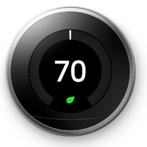 CERTIFIED RENEWED GOOGLE NEST LEARNING THERMOSTAT 3RD GEN STAINLESS STEEL 90 DAY COMPUTERLAND WARRANTY REFURB-RECER - Image 1