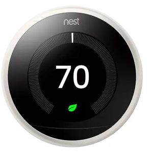 CERTIFIED RENEWED GOOGLE NEST LEARNING THERMOSTAT 3RD GEN WHITE T3017US 90 DAY COMPUTERLAND WARRANT - Image 1