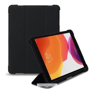 NEW TECHPROTECTUS, TP-BK-IP10.2A, CASE, IPAD 10.2 9TH / 8TH / 7TH GENERATION CASE, BLACK, 1 YEAR TECHPROTECTUS WARRANTY, MINIMUM ORDER QUANTITY 10 - Image 1